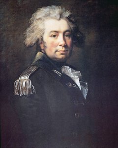 John Graves Simcoe（カラーリトグラフ 作： Jean Laurent (after) Mosnier