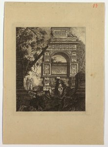口絵、ヴァシの発明、「芸術家に役立つ花瓶、墓、遺跡、噴水のさまざまな主題のコレクション...」 作： Jean Laurent Legeay