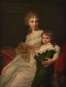 ヘンリー・ドラモンド名誉夫人と息子のヘンリーの肖像（油彩・キャンバス 作： Jean Laurent Mosnier