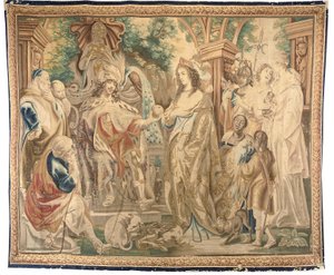 6点セットのブリュッセルのタペストリー、1650年頃（ウールとシルク） 作： Jean Le and Eggermans Daniel II Clerc