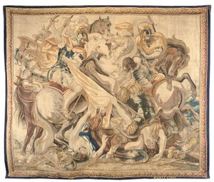 6点セットのブリュッセルのタペストリー、1650年頃（ウールとシルク） 作： Jean Le and Eggermans Daniel II Clerc