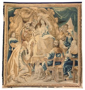 6点セットのブリュッセルのタペストリー、1650年頃（ウールとシルク） 作： Jean Le and Eggermans Daniel II Clerc