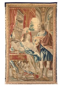 6点セットのブリュッセルのタペストリー、1650年頃（ウールとシルク） 作： Jean Le and Eggermans Daniel II Clerc