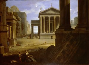 古代都市の広場、1630 年代の終わり 作： Jean Le Maire