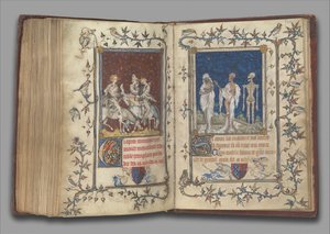 ルクセンブルクのボンヌ、ノルマンディー公爵夫人の祈りの本、1349年以前。 作： Jean Le Noir