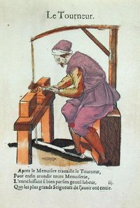 The Wood Turner（カラー・エングレービング）
