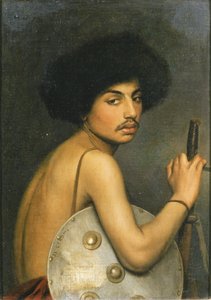 Bisharin Warrior、1872 作： Jean Leon Gerome