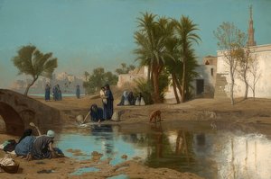 Fellachinnenスクープ水。 1873〜75年頃 作： Jean Leon Gerome