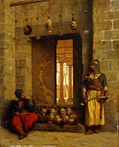1866年にモスクエルアサネインで反乱軍の首長 作： Jean Leon Gerome