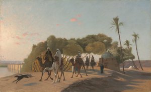 オアシスを去る、1880年代。