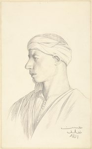 エジプト人フェラーの肖像 作： Jean Leon Gerome