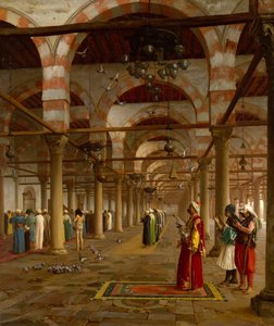 1871年のモスクでの祈り。 作： Jean Leon Gerome