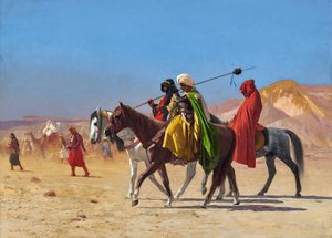 砂漠を渡るライダーたち 作： Jean Leon Gerome