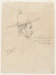 フォンテンブローでのシャムアンバサダーのレセプションのための研究、1861-1864。 作： Jean Leon Gerome