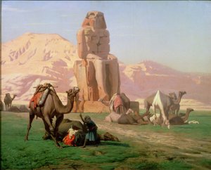 メムノンの巨像、1857 作： Jean Leon Gerome