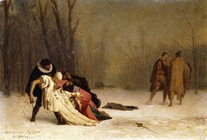 ボールの後の決闘 作： Jean Leon Gerome
