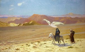 エジプトへの逃避 作： Jean Leon Gerome