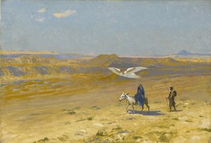 エジプトへの飛行、1890年代。 作： Jean Leon Gerome