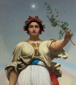 ジェローム・ジャン・レオン（1824 - 1904）の「共和国」（アレゴリー - 1848年）；Mairie des Lilas 作： Jean Leon Gerome