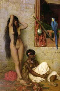 販売用奴隷、1873 作： Jean Leon Gerome