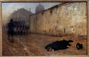 12月7日朝9時に行われた牧童ミシェル・ネイ（1769-1815）の処刑は 作： Jean Leon Gerome