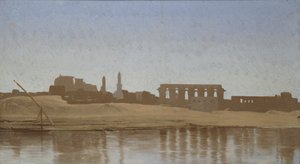 ルクソールのナイル川の眺め、1857年 作： Jean Leon Gerome