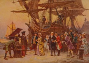 フランクリンのフィラデルフィアへの帰還、1930年頃 作： Jean Leon Gerome Ferris
