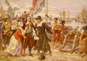 ニューアムステルダムの陥落（1930年頃）（フォトメカニカル・プリント 作： Jean Leon Gerome Ferris