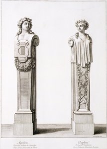 ベルサイユでのルイレランベールによるアポロとダフネの胸像、1674年