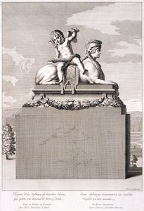 ベルサイユのスフィンクスの図、1676