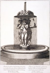 ベルサイユのルイレランベールによる噴水、1673年 作： Jean Lepautre