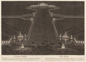ベルサイユ大運河周辺のイルミネーション 作： Jean Lepautre