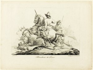 ローマの肉屋 作： Jean Louis André Théodore Géricault