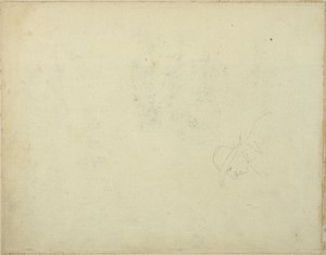 つば広帽子をかぶった男の風刺画