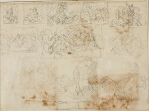 11の作曲スケッチ 作： Jean Louis André Théodore Géricault