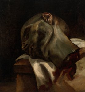 ギロチンにかけられた男の首 作： Jean Louis André Théodore Géricault