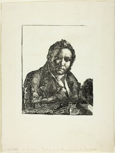 オーギュスト・ブリュネの肖像 作： Jean Louis André Théodore Géricault