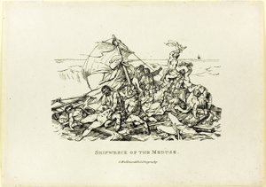 メデューサ号の難破 作： Jean Louis André Théodore Géricault
