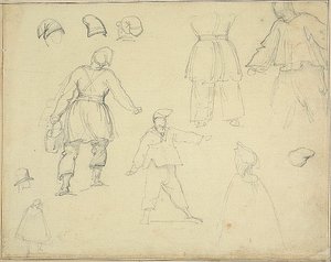 スケッチバケツを運ぶ厩務員 作： Jean Louis André Théodore Géricault