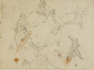 鍛冶屋と馬の研究 作： Jean Louis André Théodore Géricault