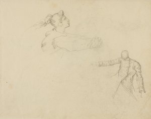 女性と兵士の研究 作： Jean Louis André Théodore Géricault