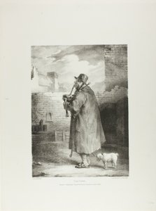 ザ・パイパー」、1枚目、「生と石から描かれた様々な題材」より（イギリス組曲） 作： Jean Louis André Théodore Géricault