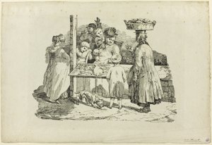 眠れる魚屋 作： Jean Louis André Théodore Géricault
