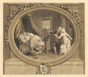 あなたは鍵を持っていますが、彼は鍵を見つけました 作： Jean Louis Anselin after Antoine Borel
