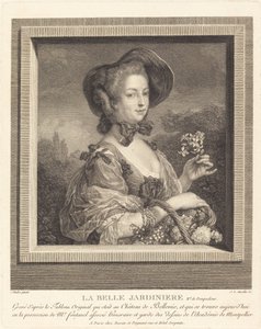 美しい花壇としてのポンパドゥール侯爵夫人 作： Jean Louis Anselin after Carle Van Loo