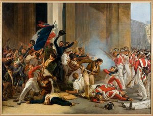 フランス：1830年7月29日、ルーブル美術館の占領、スイス衛兵の虐殺