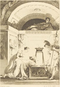 エフェソスの婦人 作： Jean Louis Delignon and Antoine Jean Duclos after Jean Honoré Fragonard