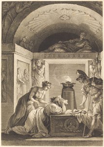 エフェソスの婦人 作： Jean Louis Delignon and Antoine Jean Duclos after Jean Honoré Fragonard