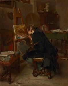 画家、1855 作： Jean Louis Ernest Meissonier
