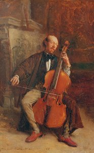 チェリストのアレクサンドルバッタ、1855